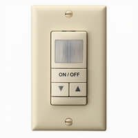 Aesthetic Wall Switch Occupancy Sensor, Passive Dual Technology, Low Voltage, Raise/Lower Dimming, Ivory