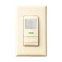 Aesthetic Wall Switch Occupancy Sensor, Passive Dual Technology, Low Voltage, Ivory