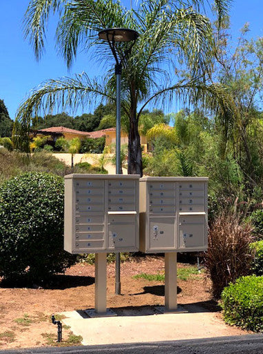 Designer Bell LED Solar Post Lights - Decorative Pole Lighting With Multiple Mounting Options