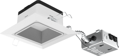 Juno Podz 4In Square New Construction Mounting Frame, Multi-Volt, Generic 0-10V, 10% Dim,