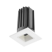 Juno Recessed 2IN LED Trim, Generation 2, Square, 3000K, 90+ CRI, Flood, White,  White Trim Ring