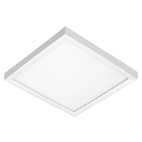 Juno Slimform Surface Mount Downlights - Square, 12In, 1300 Nominal Lm, Switchable Cct 2700K, 3000K, 3500K, 4000K, And 5000K, 90+ Cri, 120V, Forward/Reverse Phase Cut, White,