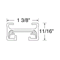 Trac-Master Trac Sections, 1-Circuit, 12Ft Nominal Length, White - T 12FT WH