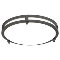 Decorative Indoor Flush- Semi-Flush, Round, 13In, Round, Switchable Cct 2700K, 3000K, 3500K, 4000K, And 5000K, 90+ Cri, 120V, Matte Black,