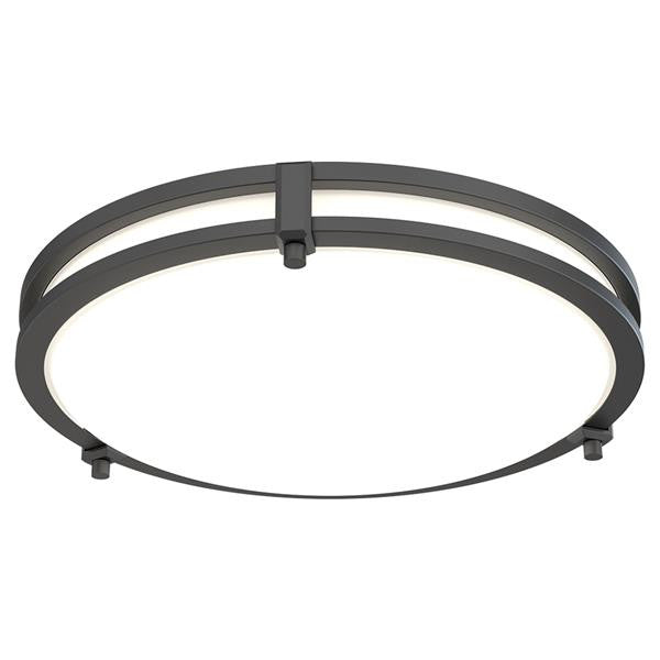 Decorative Indoor Flush- Semi-Flush, Round, 13In, Round, Switchable Cct 2700K, 3000K, 3500K, 4000K, And 5000K, 90+ Cri, 120V, Matte Black,