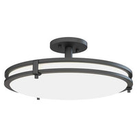 Decorative Indoor Flush- Semi-Flush, Round, 16 Inches, Round, Switchable Cct 2700K, 3000K, 3500K, 4000K, And 5000K, 90+ Cri, 120V, Matte Black,