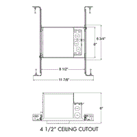 4In LED Internally Adjustable New Const. Ic Downlight, 1000 Nominal Lm, 3000K, 90+ Cri, Flood, 120V, Forward/Reverse Phase Cut