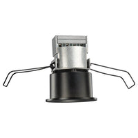 Mini LED Downlight, 12V, Round, 300 Nominal LM, 2700K, 80+ CRI, Spot, Environment, Black