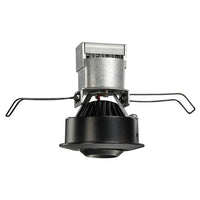 2IN Mini LED Gimbal,  12V, Round, 300 Nominal LM, 3000K, 90+ CRI, Flood, Black