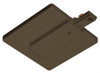 Trac-Lites End Feed Connector &Outlet Box Cover, 1-Circuit, Bronze