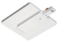 Trac-Lites End Feed Connector &Outlet Box Cover, 1-Circuit, White
