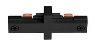 Trac-Lites Miniature Straight Connector, 1-Circuit, Black