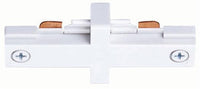 Trac-Lites Miniature Straight Connector, 1-Circuit, White