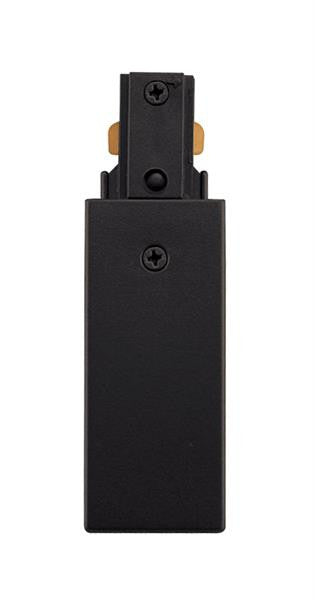 Trac-Lites End Feed Connector, 1-Circuit, Black