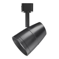 Trac-Lites Economy Cone LED Fixture, Generation 2, 3500K, 80 CRI, Phase Dimmable, Flood, Black