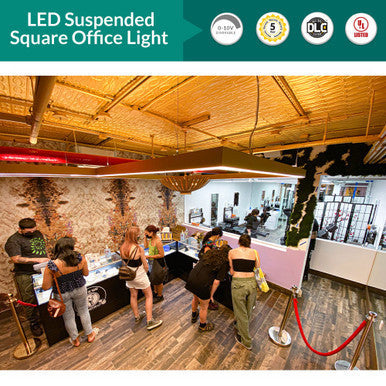 LED Euro Design Pendant Lights - Modern Hanging Linear Lights - Change to Up or Down Light - Options For Size and Finish Available