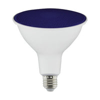 Blue LED PAR38 Bulb - 11.5 Watt - E26 Medium Base - 120V - Dimmable - Wet Rated