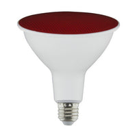 Red LED PAR38 Bulb - 11.5 Watt - E26 Medium Base - 120V - Dimmable - Wet Rated