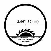 3 Inch Edge Lit Recessed LED Downlight - 6 Watt- 400 Lumens - Color Selectable 27K/30K/35K/40K/50K - 120V - Dimmable - Recessed Can Not Required