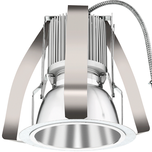 LDNRV 10IN Round Retrofit Housing, 4000K,  4, 000 Lumens, Multi-Volt, 0-10V Driver Dims to 10%, Housing