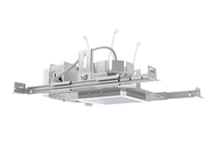 LDN 4IN Square New Construction Housing,3500K, 2,000 Lumens,Multi-Volt,eldoLED 1% Dimming Driver, Housing Only