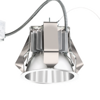 Ldnrv 7In Round Retrofit Housing, 4000K, 4, 000 Lumens, Multi-Volt, 0-10V Driver Dims To 10%, Housing