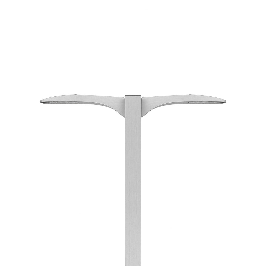 D-Series Size 1 LED Area Luminaire, LED, Up to 20651 Lumens, 4000K, 70CRI, Type IV Medium, 120-277V, Square pole mounting, Left rotated optics, Natural aluminum finish, super durable