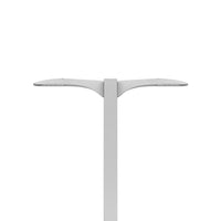 D-Series Size 1 LED Area Luminaire, LED, Up to 16112 Lumens, 4000K, 70CRI, Type IV Medium, 120-277V, Square pole mounting, Right rotated optics, Natural aluminum finish, super durable