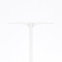 D-Series Size 0 LED Area Luminaire, LED, Up to 18642 Lumens, 5000K, 70CRI, Type III Medium, 120-277V, Square pole mounting, Field adjustable output, White, super durable