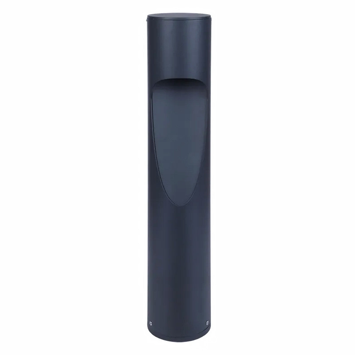 26-inch LED bollard light, black finish, downward shielded design, selectable 3000K, 4000K, 5000K, studio image.