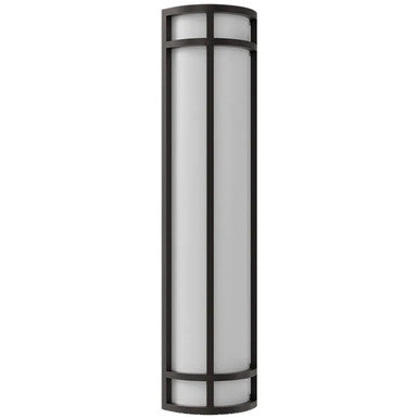 LED Decorative Wall Sconce Black Finish 25 Watt - 1,800 Lumens - 6X24 Inches - Color Tunable 30/40/50K