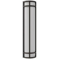 LED Decorative Wall Sconce Black Finish 25 Watt - 1,800 Lumens - 6X24 Inches - Color Tunable 30/40/50K