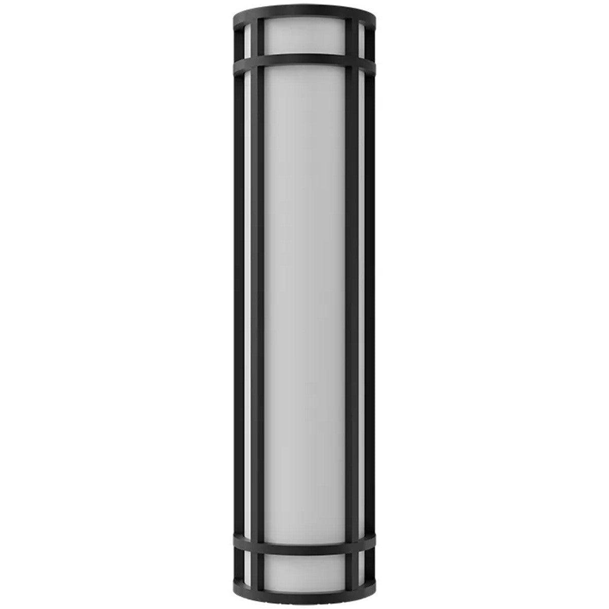 LED Decorative Wall Sconce Black Finish 25 Watt - 1,800 Lumens - 6X24 Inches - Color Tunable 30/40/50K