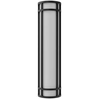 LED Decorative Wall Sconce Black Finish 25 Watt - 1,800 Lumens - 6X24 Inches - Color Tunable 30/40/50K