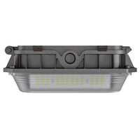 LED Wide Beam Canopy Light - Multi Watt Selectable 70/56/42/28W - 10500 Max Lumens - 120-277V - Color Temperature Selectable 30K/40K/50K - Bronze Finish
