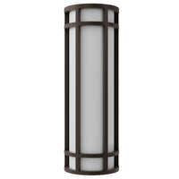 LED Decorative Wall Sconce Bronze Finish 20 Watt - 1,500 Lumens - 6X18 Inches - Color Tunable 30/40/50K