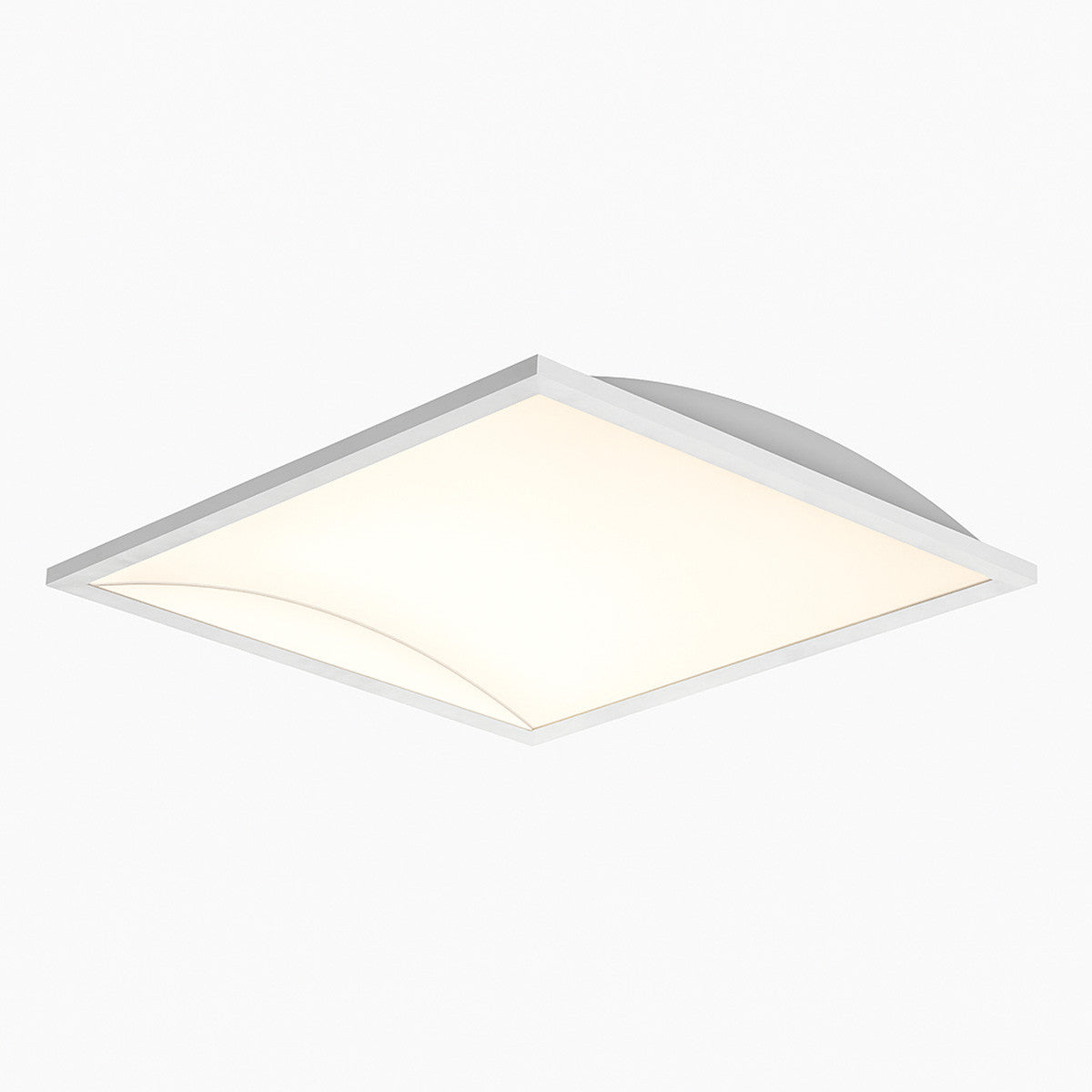 Curved Indirect LED Troffer - Multiwatt 25W/30W/40W - Max 5000 Lumens - 2X2 Foot - Color Tunable 35K/40K/50K - Aperture Optics - Standard Drop Ceiling Mount - 120-277V