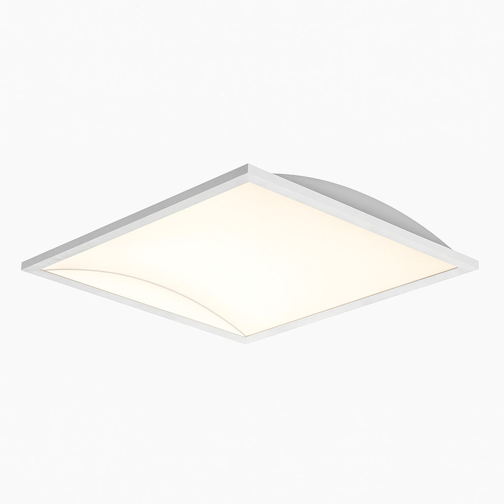 Curved Indirect LED Troffer - Multiwatt 25W/30W/40W - Max 5000 Lumens - 2X2 Foot - Color Tunable 35K/40K/50K - Aperture Optics - Standard Drop Ceiling Mount - 120-277V