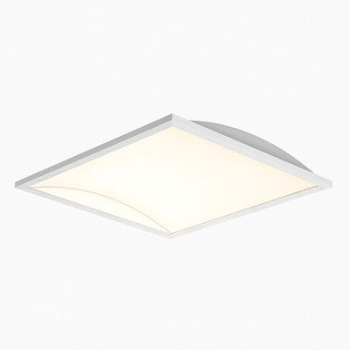 Curved Indirect LED Troffer - Multiwatt 25W/30W/40W - Max 5000 Lumens - 2X2 Foot - Color Tunable 35K/40K/50K - Aperture Optics - Standard Drop Ceiling Mount - 120-277V