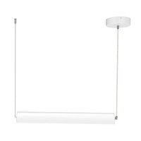 Decorative Linear 360 Degree LED Tube Light - 4 Foot - Multi Watt Selectable 33/35/37/39  Watts - Color Temperature Selectable 27K/30K/35K/40K/50K - White Finish - 120-277V