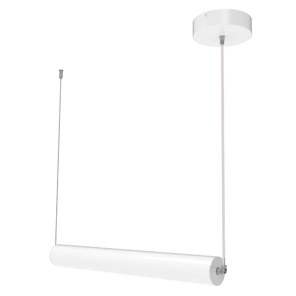 Decorative Linear 360 Degree LED Tube Light - 2 Foot - Multi Watt Selectable 17/19/21/23  Watts - Color Temperature Selectable 27K/30K/35K/40K/50K - White Finish - 120-277V