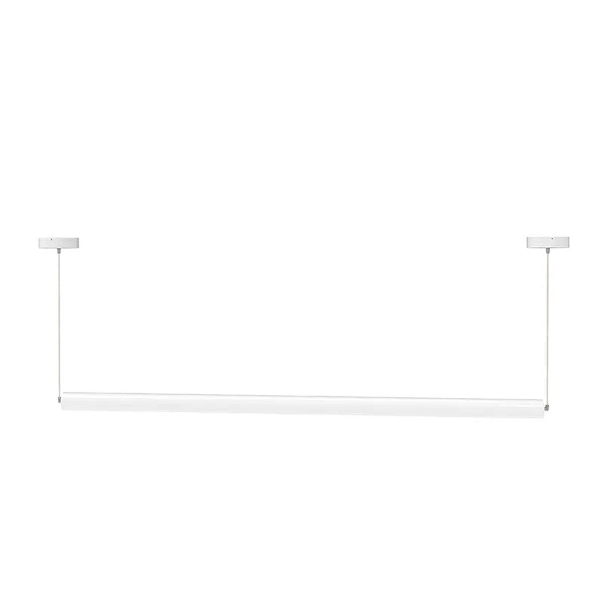 Decorative Linear 360 Degree LED Tube Light - 6 Foot - Multi Watt Selectable 50/54/58/62  Watts - Color Temperature Selectable 27K/30K/35K/40K/50K - White Finish - 120-277V