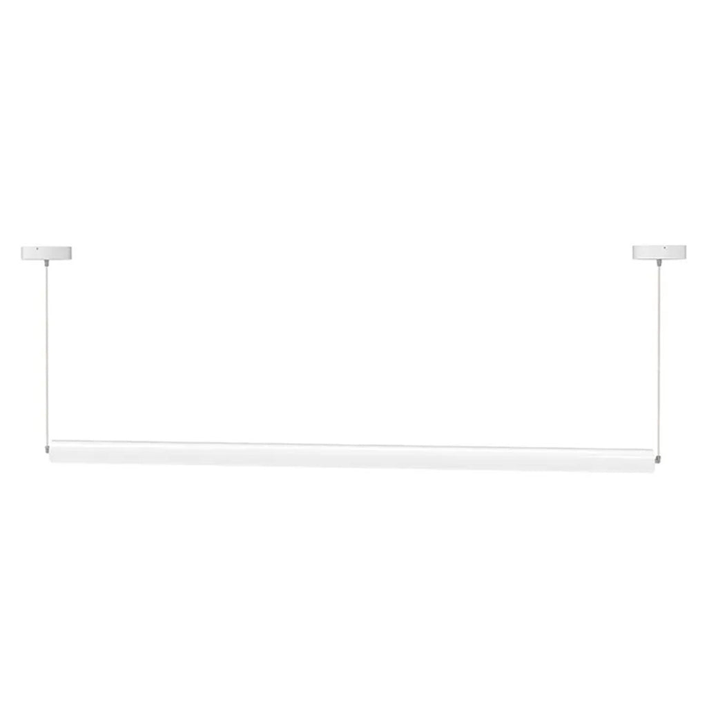 Decorative Linear 360 Degree LED Tube Light - 8 Foot - Multi Watt Selectable 66/70/74/78  Watts - Color Temperature Selectable 27K/30K/35K/40K/50K - White Finish - 120-277V