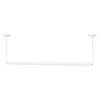 Decorative Linear 360 Degree LED Tube Light - 8 Foot - Multi Watt Selectable 66/70/74/78  Watts - Color Temperature Selectable 27K/30K/35K/40K/50K - White Finish - 120-277V