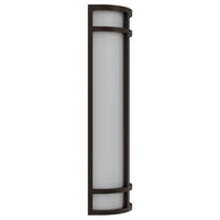 LED Decorative Wall Sconce Bronze Finish 20 Watt - 1,500 Lumens - 6X18 Inches - Color Tunable 30/40/50K