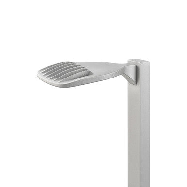 D-Series Size 0 LED Area Luminaire, LED, Up to 6724 Lumens, 4000K, 70CRI, Type II Medium, 120-277V, Round pole mounting, Natural aluminum finish, super durable