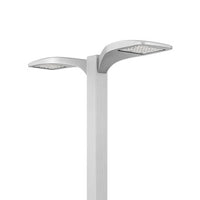 D-Series Size 1 LED Area Luminaire, LED, Up to 20651 Lumens, 4000K, 70CRI, Type IV Medium, 120-277V, Square pole mounting, Right rotated optics, Natural aluminum finish, super durable