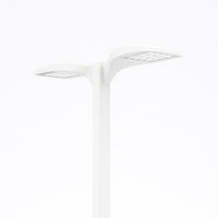D-Series Size 0 LED Area Luminaire, LED, Up to 18642 Lumens, 5000K, 70CRI, Type IV Medium, 120-277V, Square pole mounting, Field adjustable output, White, super durable