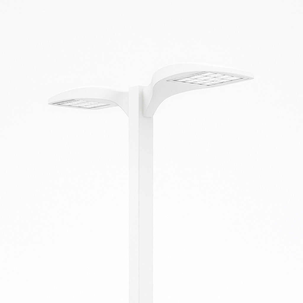D-Series Size 0 LED Area Luminaire, LED, Up to 18642 Lumens, 5000K, 70CRI, Type IV Medium, 120-277V, Square pole mounting, Field adjustable output, White, super durable