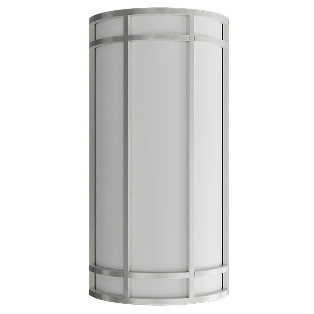 LED Decorative Wall Sconce Silver Finish Watt Selectable 15W/20W/25W - 2,400 Lumens - 9X18 Inches - Color Tunable 30/40/50K